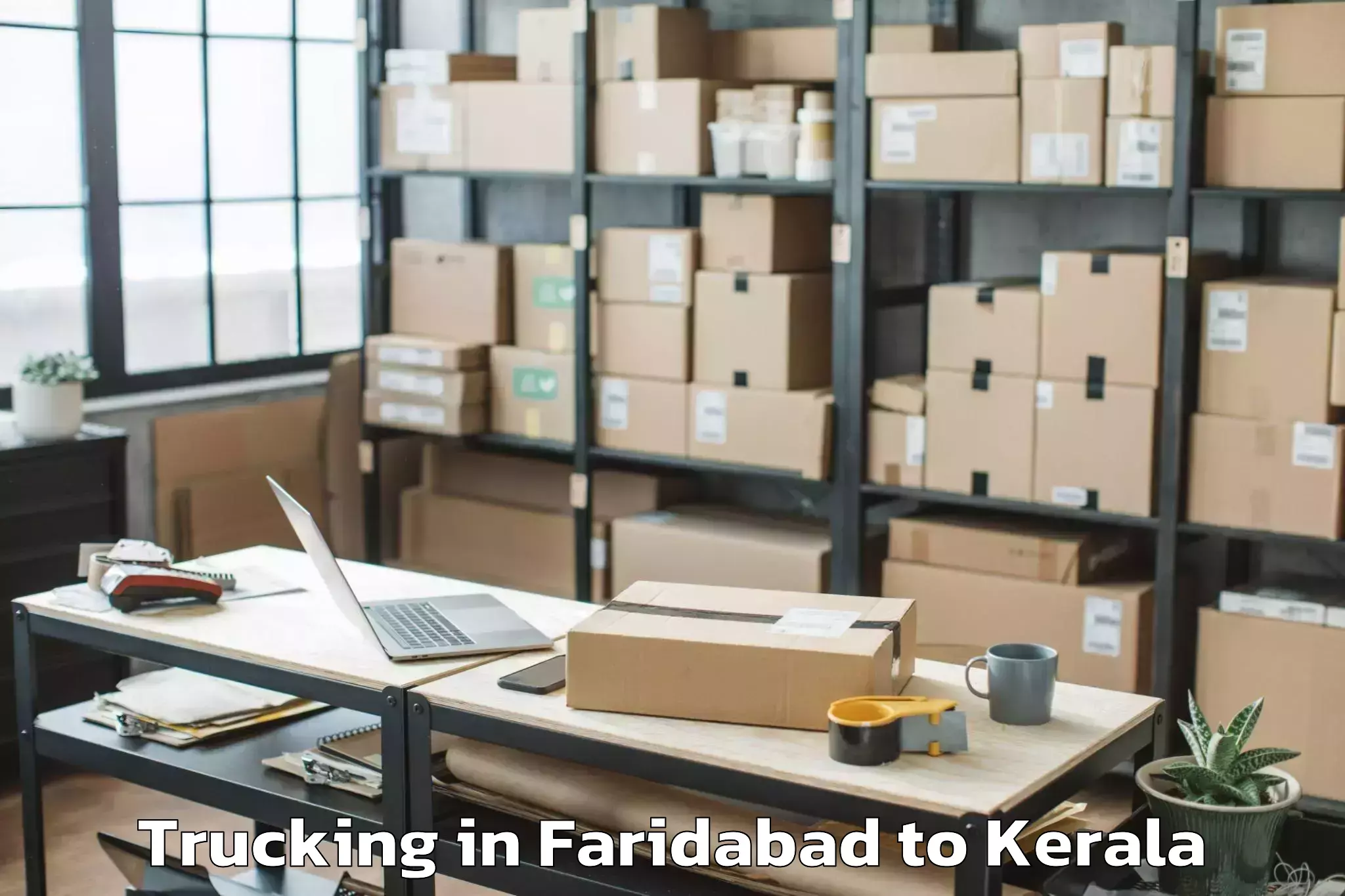 Faridabad to Mall Of Joy Thrissur Trucking Booking